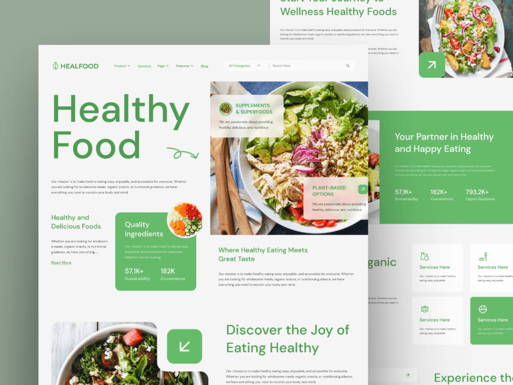 HealFood - Healthy Eating Made Easy - MOdesain - Agency